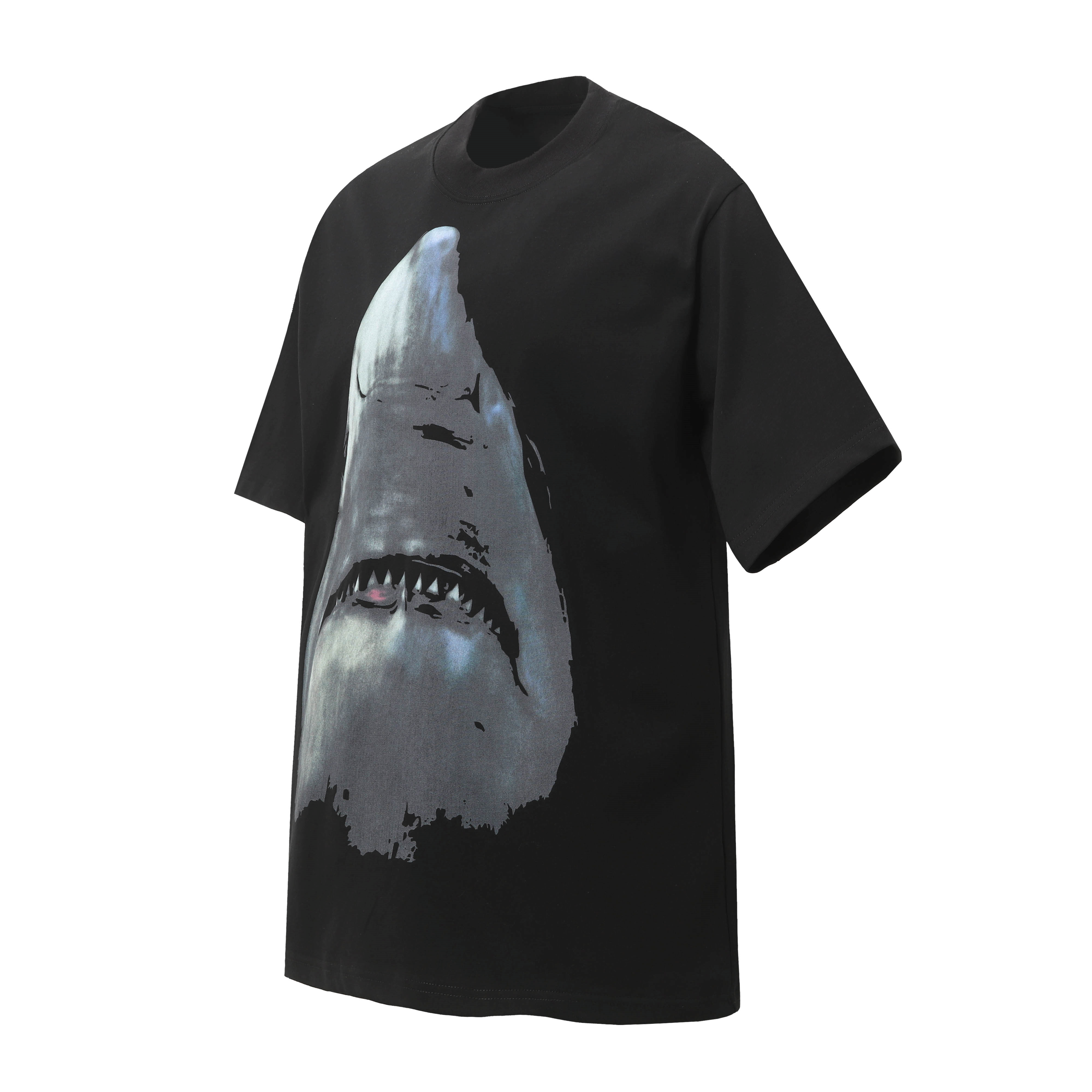 New released classic shark print short-sleeved T-shirt
