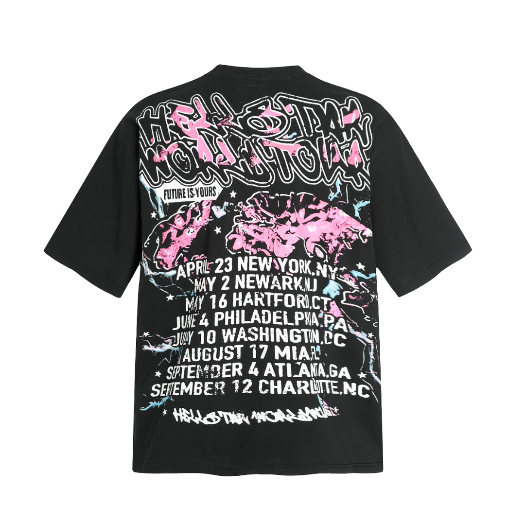New arrival full graffiti print brain pictures tshirt