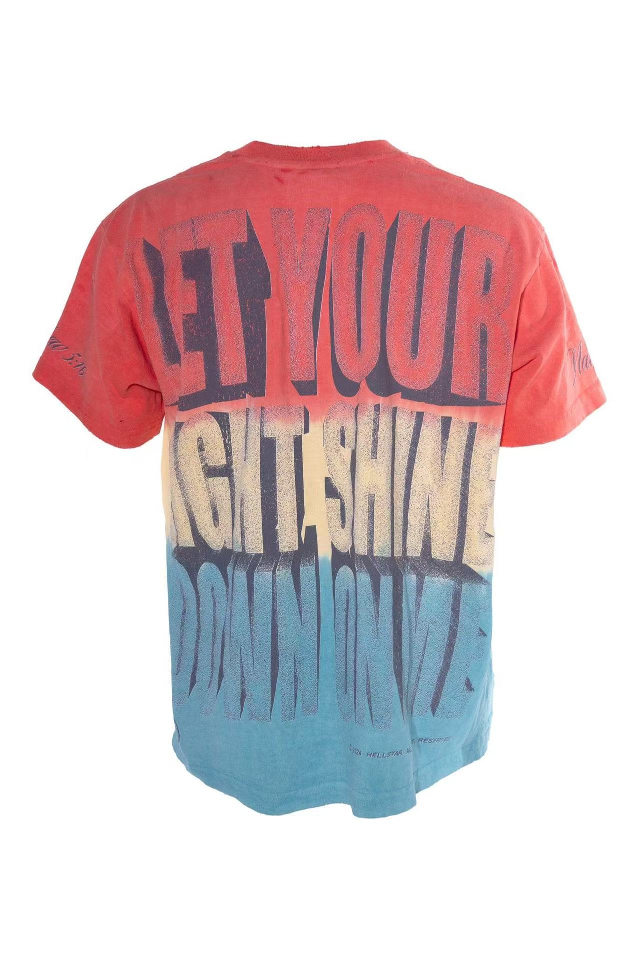 new releasing pure cotton reddish orange and blue color tshirt