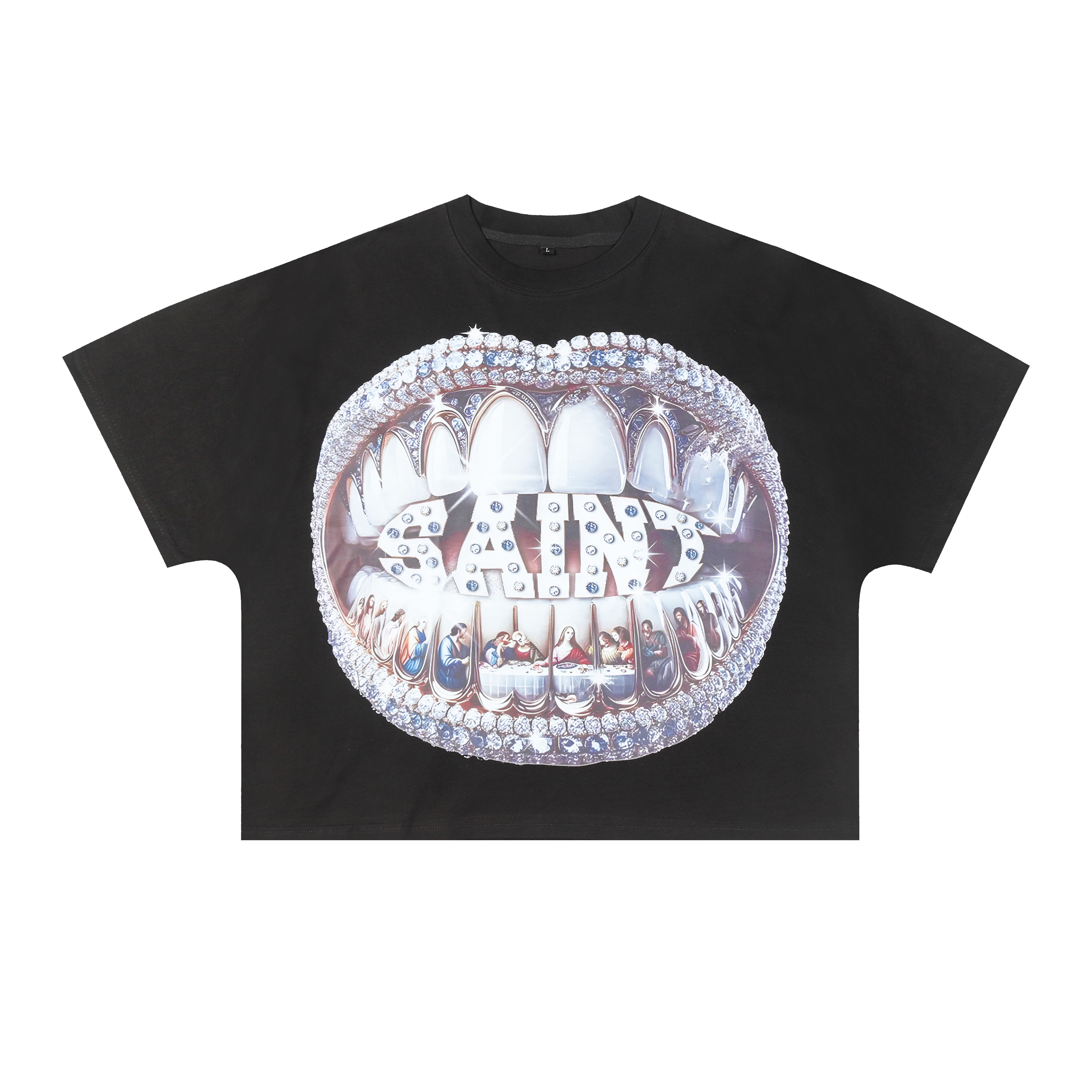 New arrival sexy diamond mouth cotton tshirt