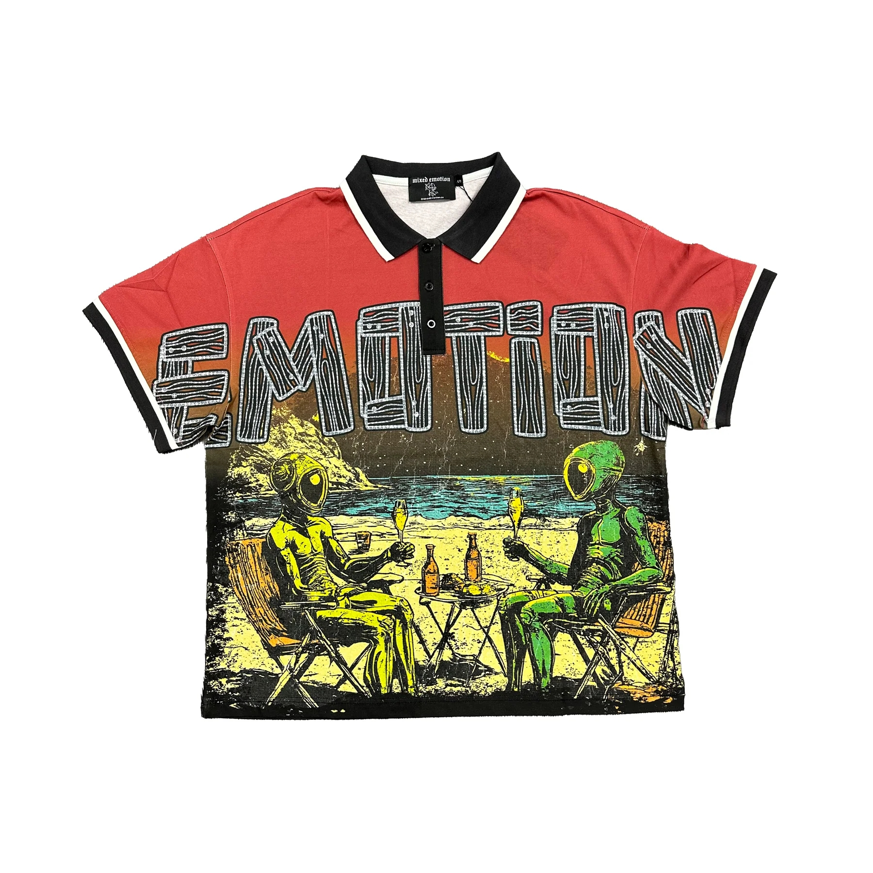 New arrival  Mixed Emotion cotton POLO tshirt
