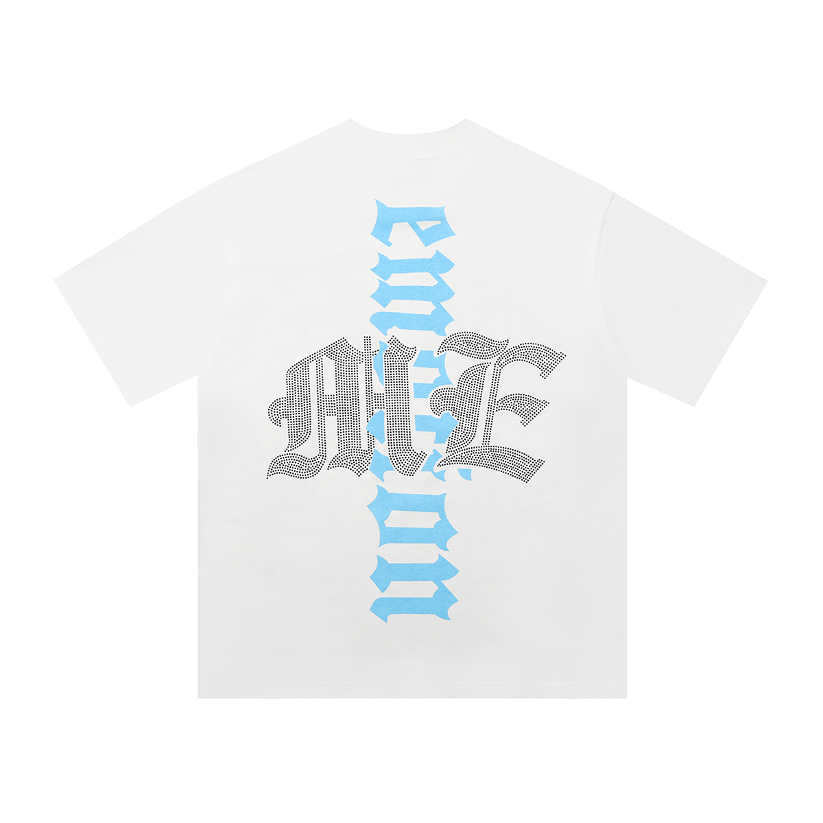 New releasing Silk screen hand printing rhinestone hot setting cotton tshirt