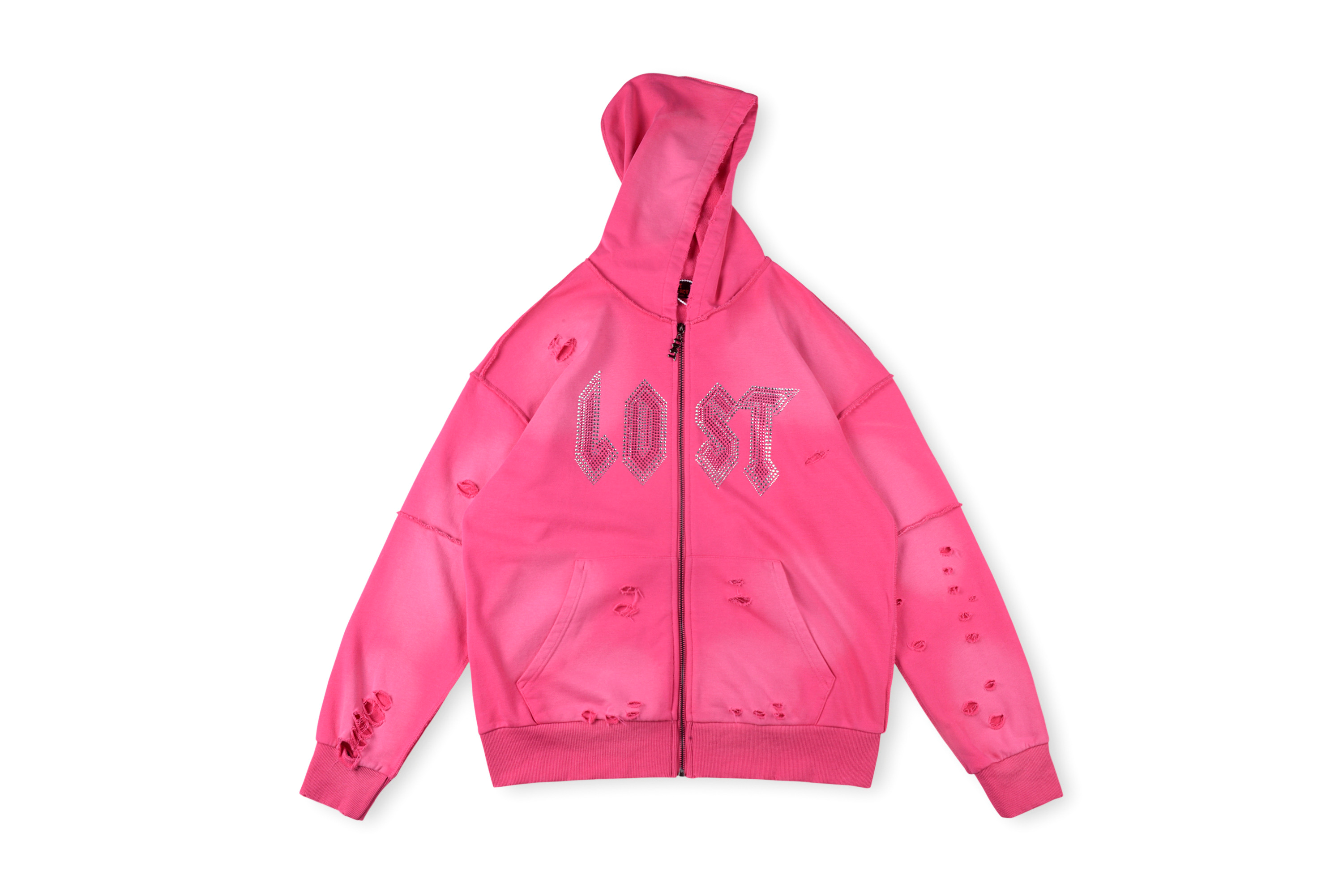New 1:1 Lost intricacy Lavender Zip Up Hoodie