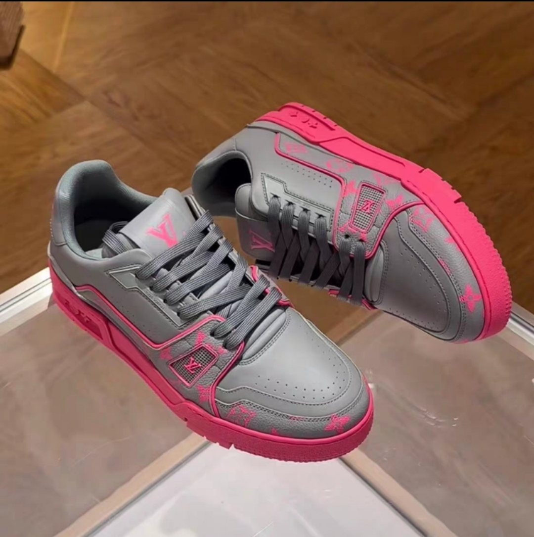 25SS New arrival grey and pink Trainer Sneaker