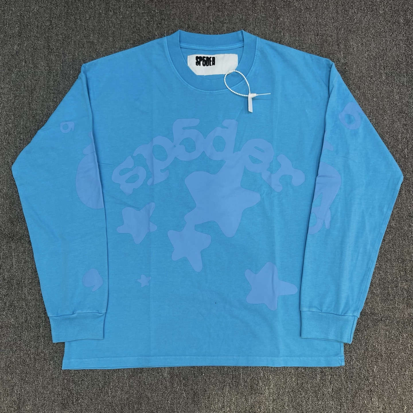 New pure blue color crewneck