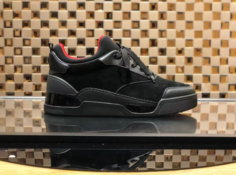 new arrival red button sneakers