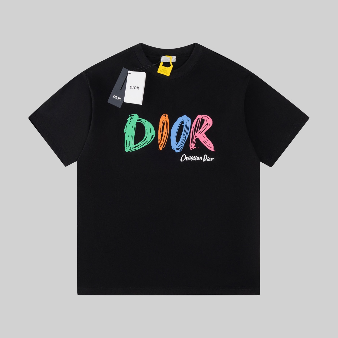 25SS Spring & Summer New Colorful Print Lettered Short-Sleeved T-Shirt