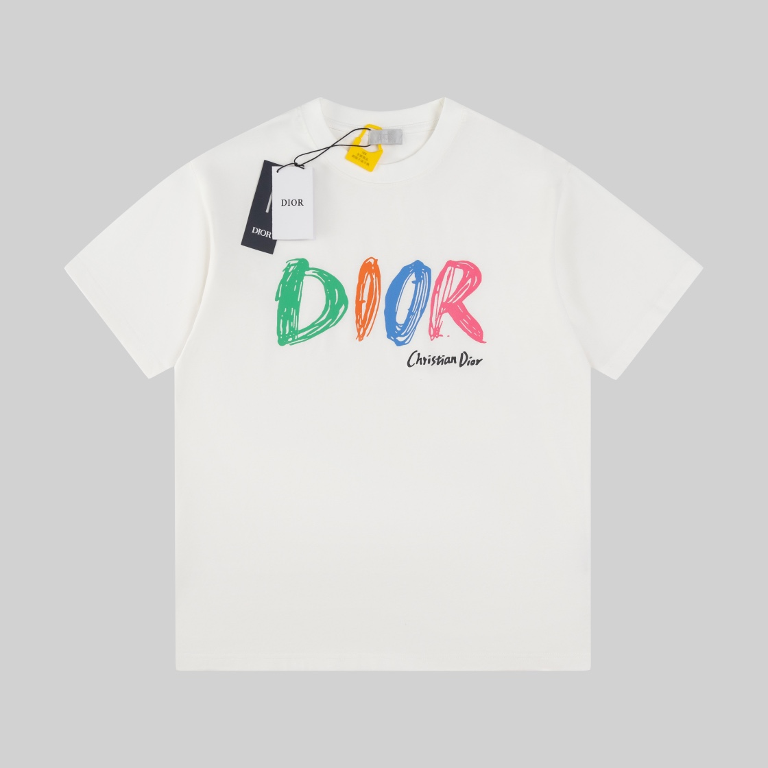 25SS Spring & Summer New Colorful Print Lettered Short-Sleeved T-Shirt