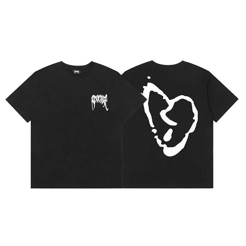 New black with white tshirt