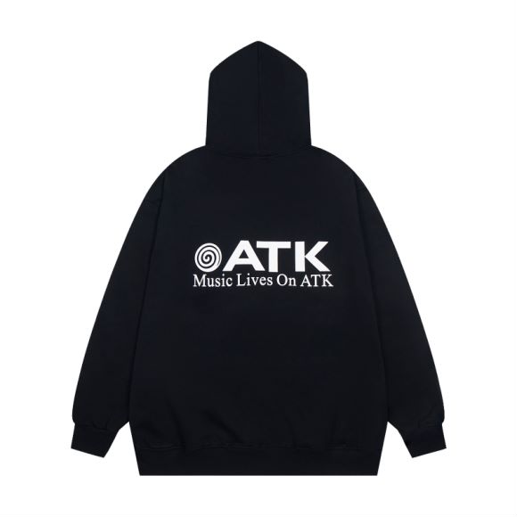 25SS New black hoodie