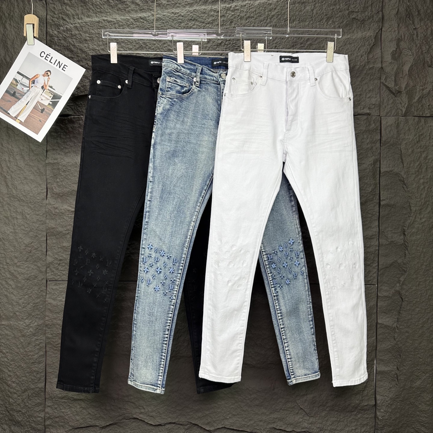 25ss pure white washing jeans