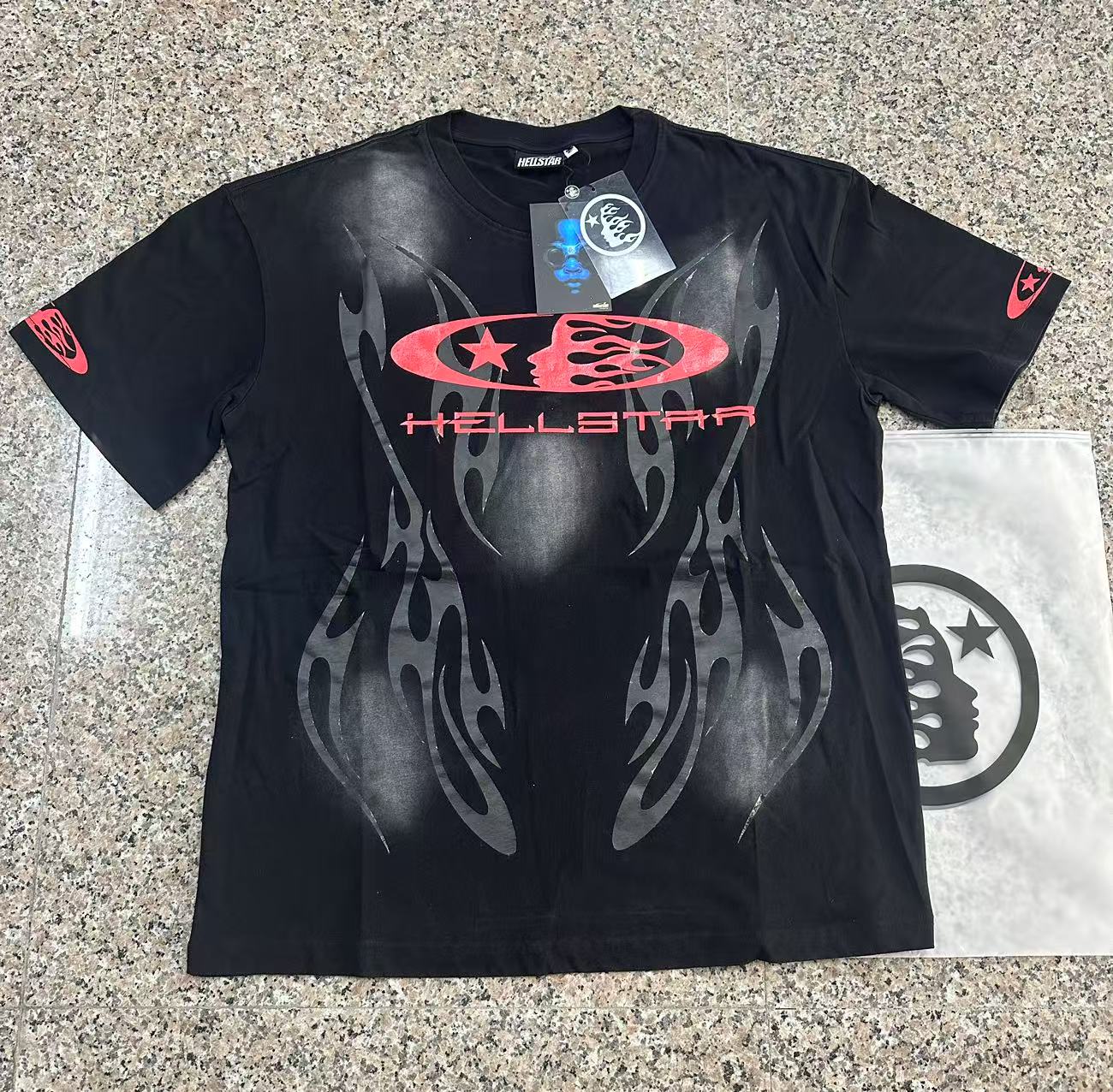 new arrival black and red cotton tshirt