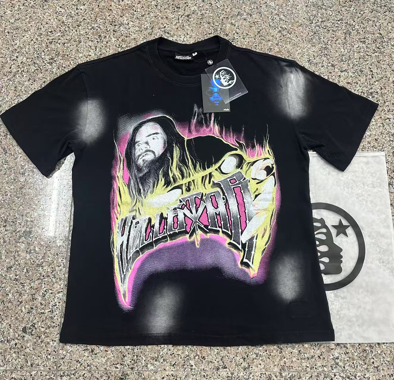 new comic print cotton T-shirt