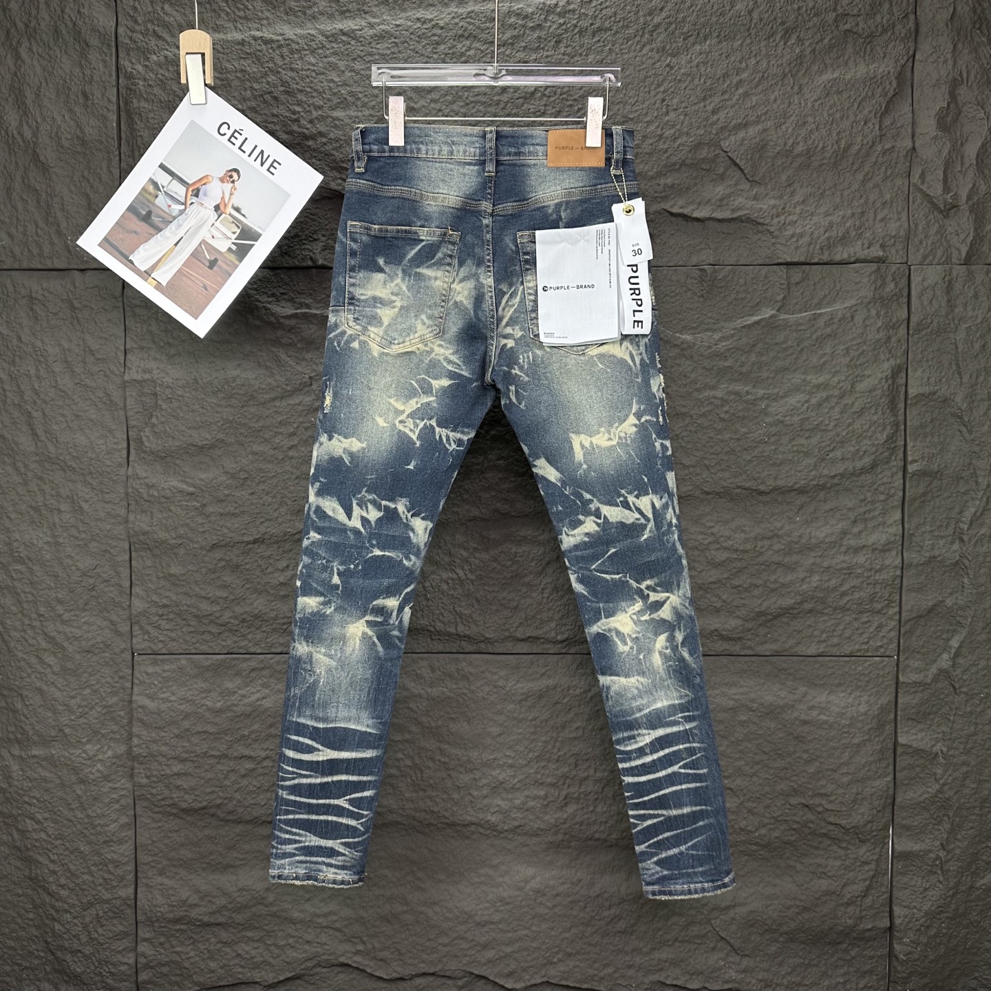 25SS New artwork washing blue jeans