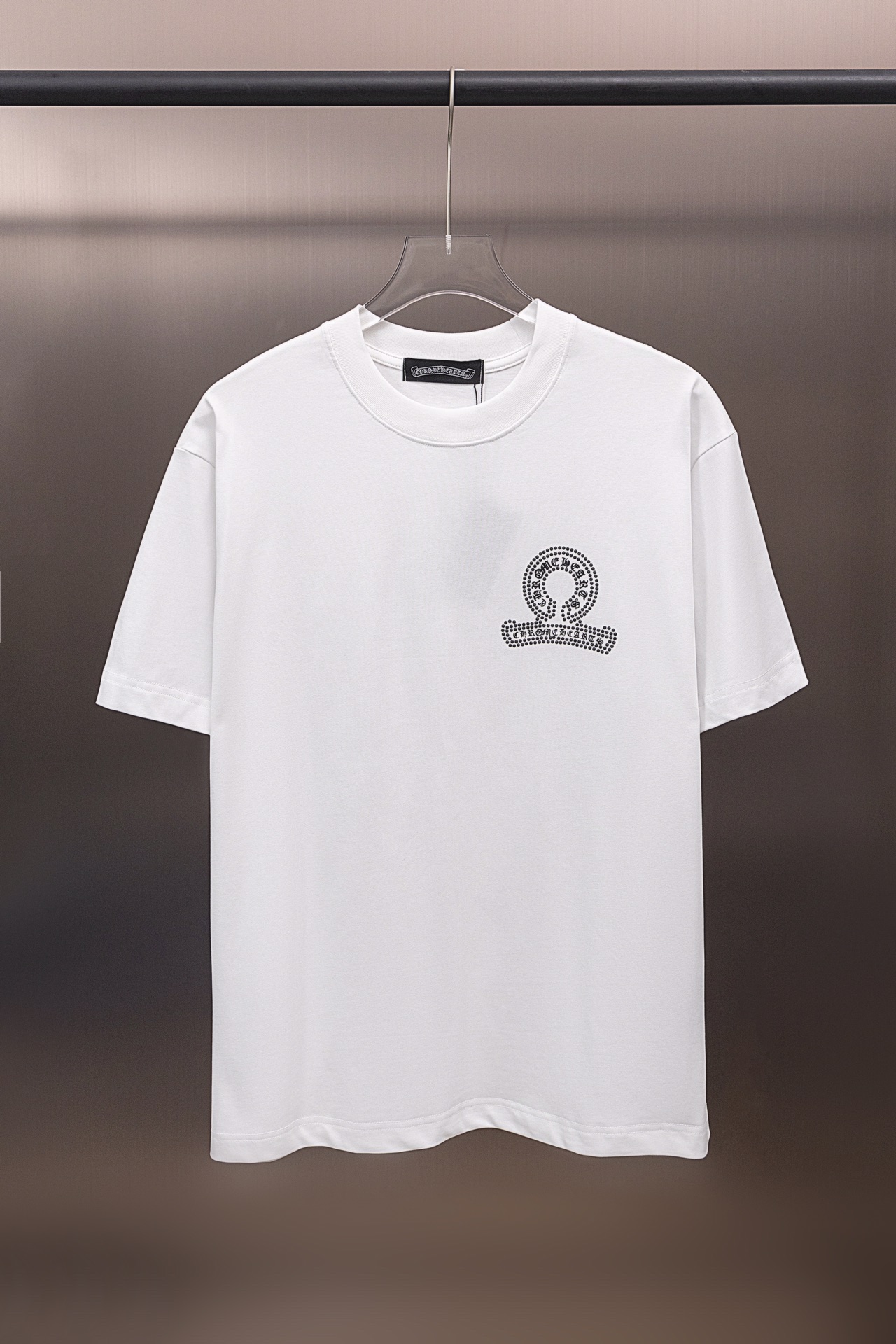 25SS new released rhinestone full logo tshirt