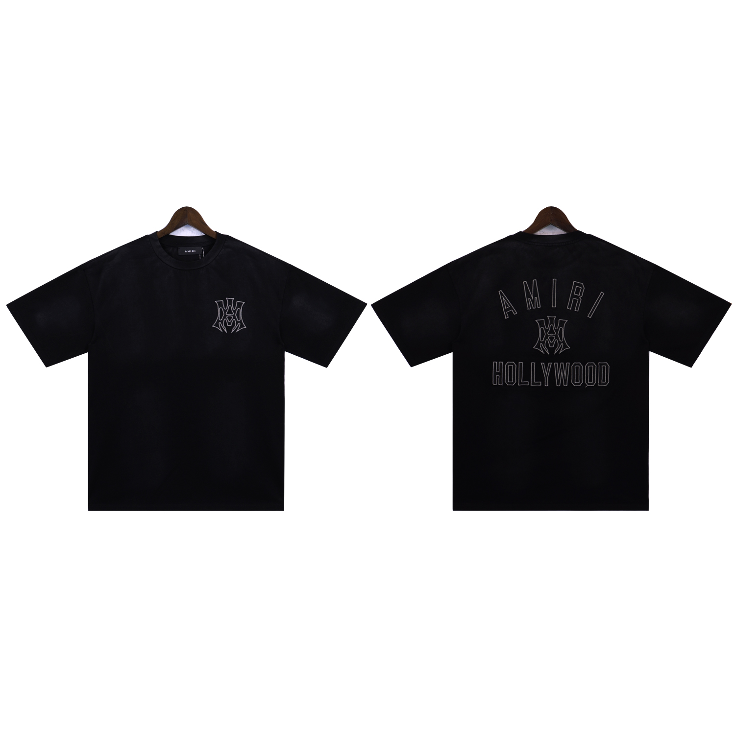 new arrival HOLLYWOOD logo patch applique oversize tshirt