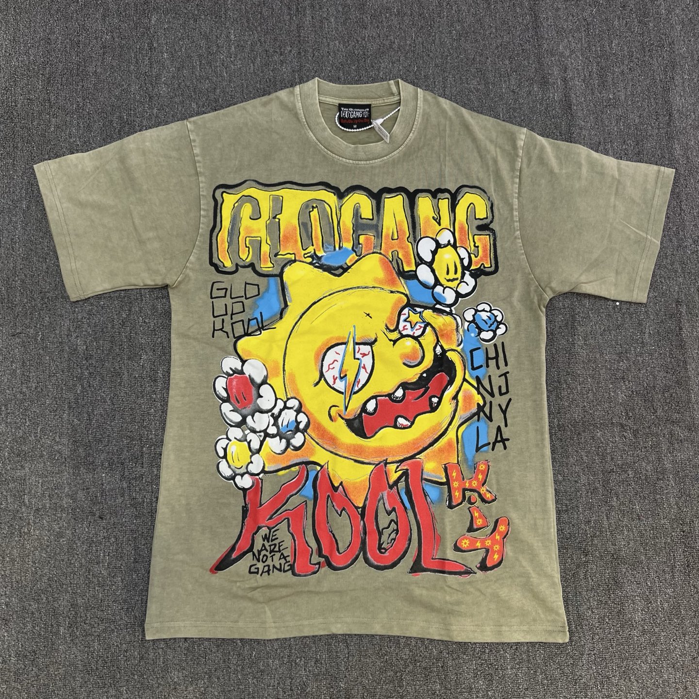 new arrival graffiti print cotton tee