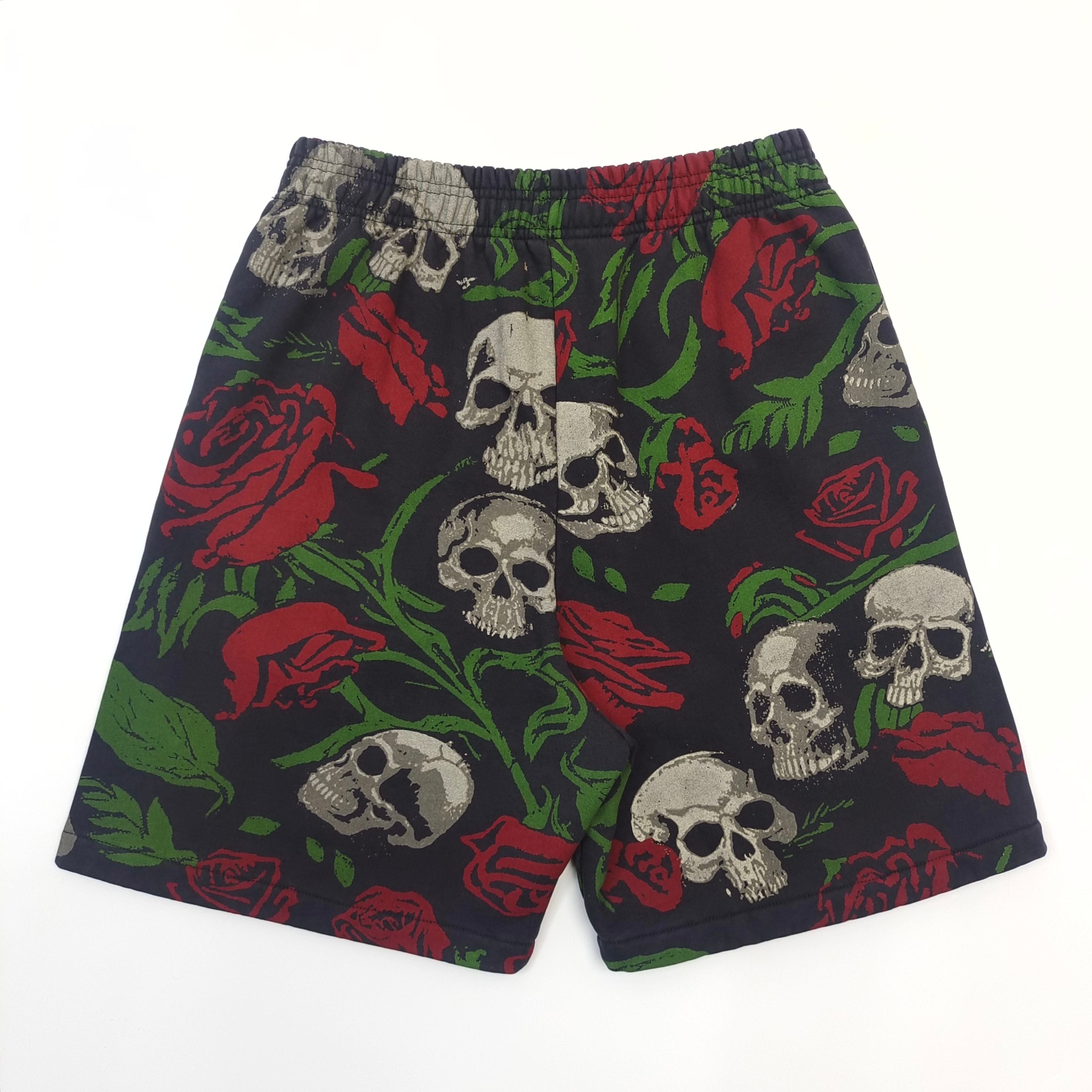 1:1 New released washing brown skull short
