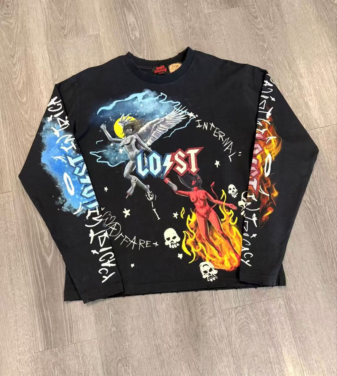 1:1 New released graffiti long sleeve