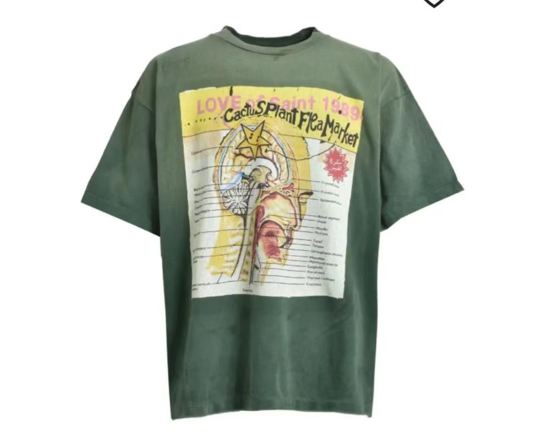 New washing green tshirt