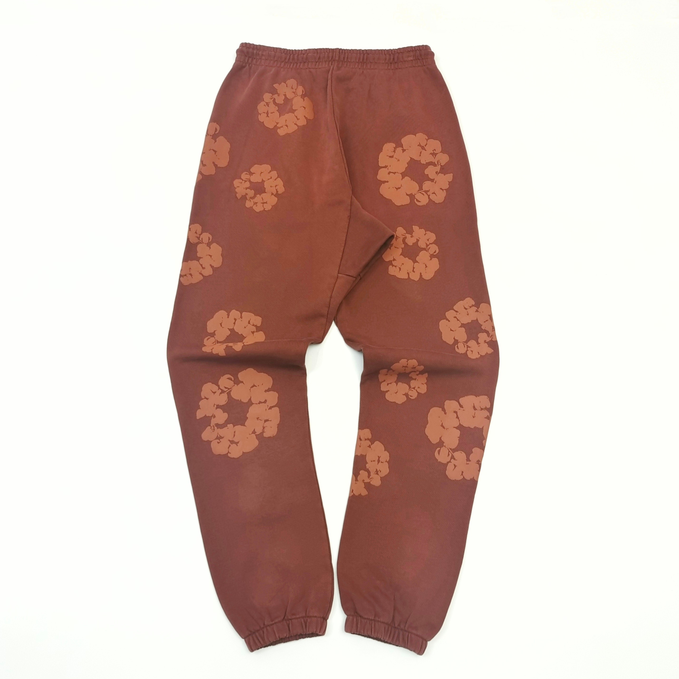 1:1 Version new Kapok flower brown sweatpants