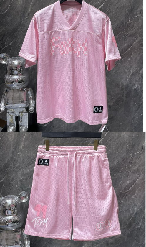 1:1 Version new  double mesh jersey short set tracksuit 5 colors