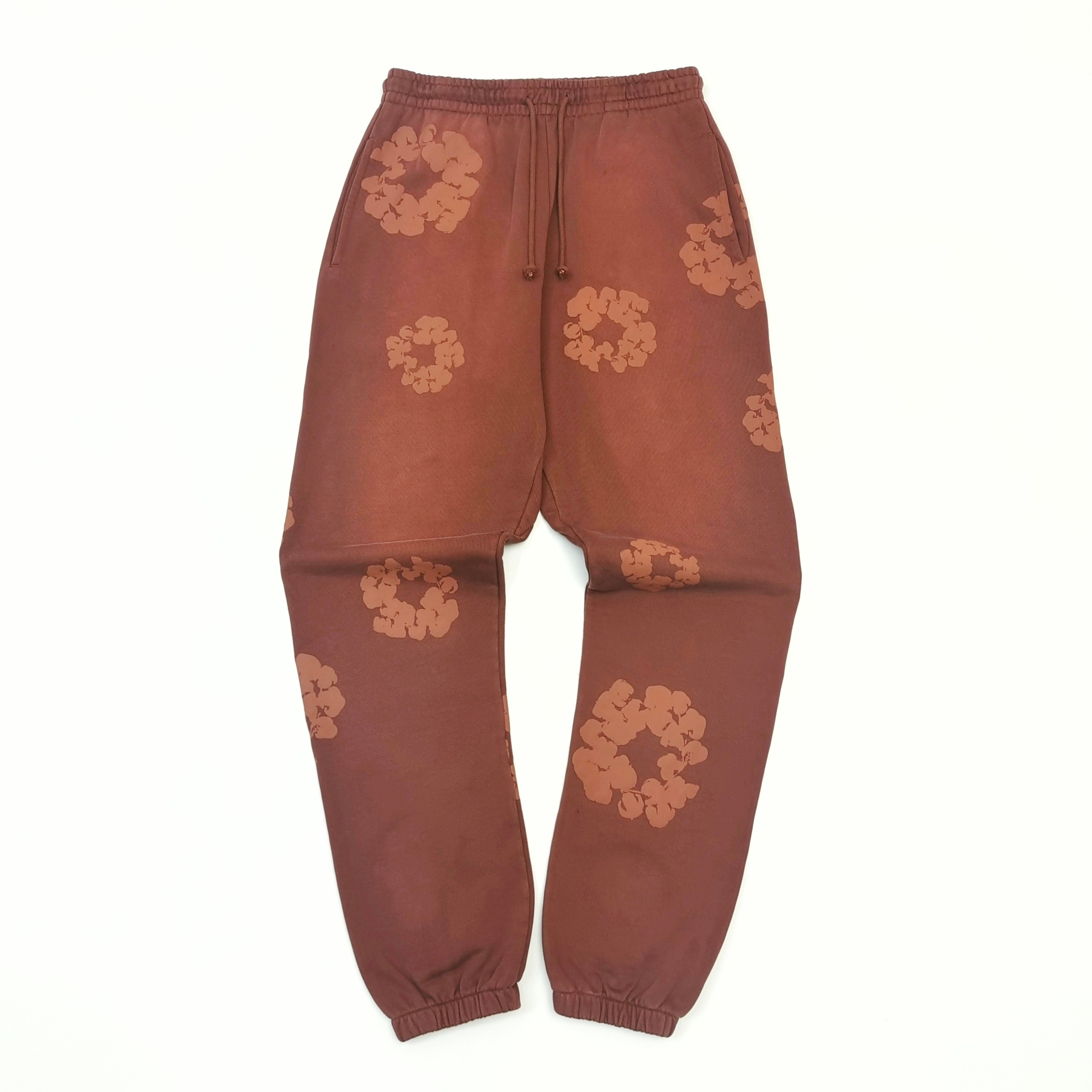 1:1 Version new Kapok flower brown sweatpants