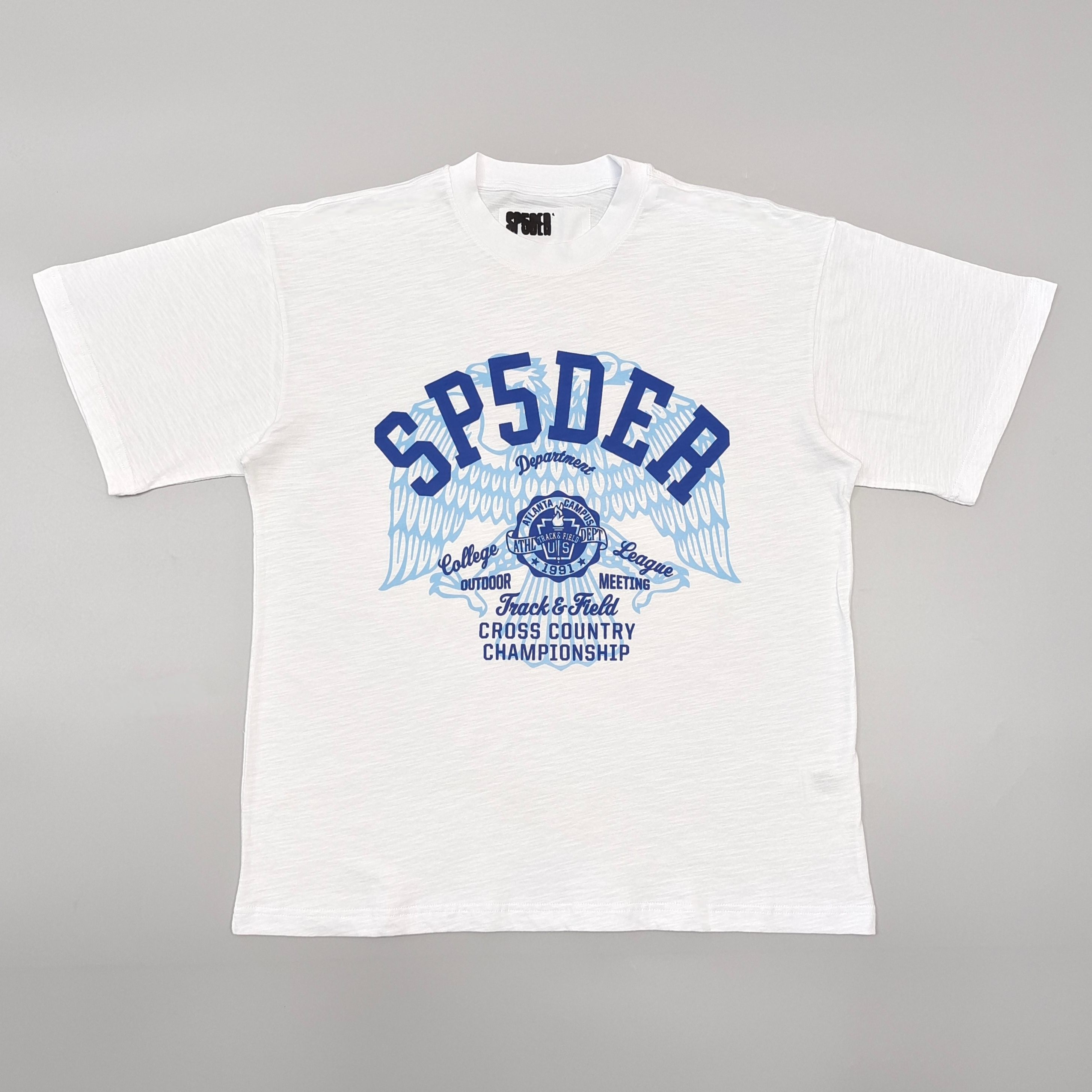 1:1 New style blue printed white T-shirt