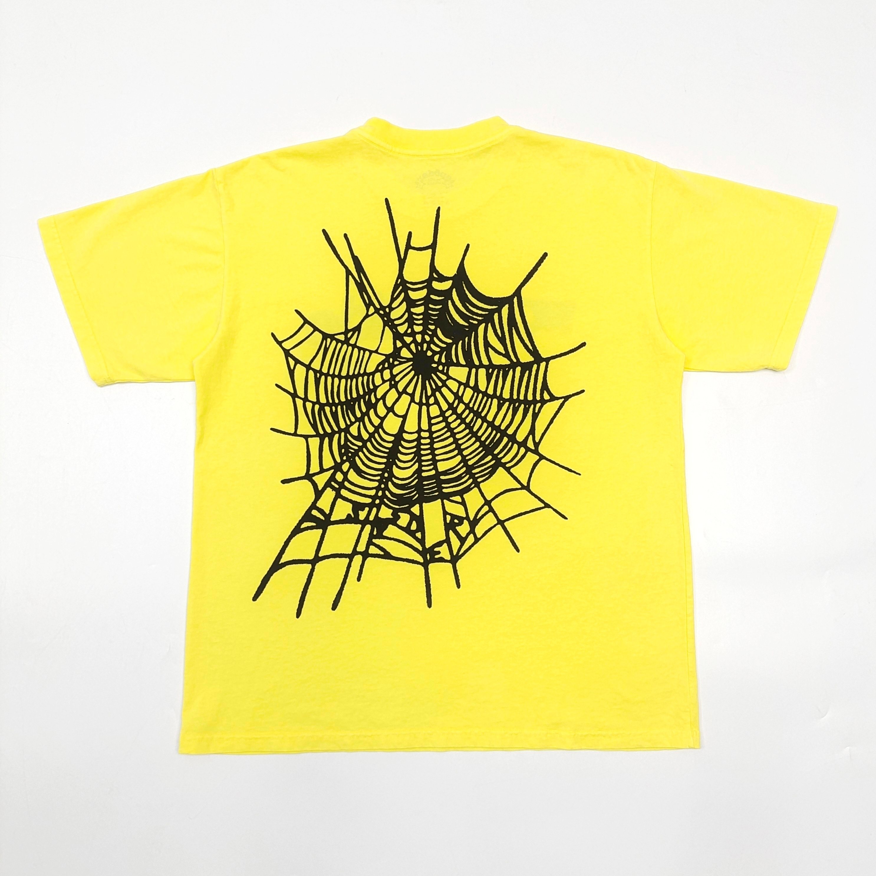 New Simple black letter yellow T-shirt