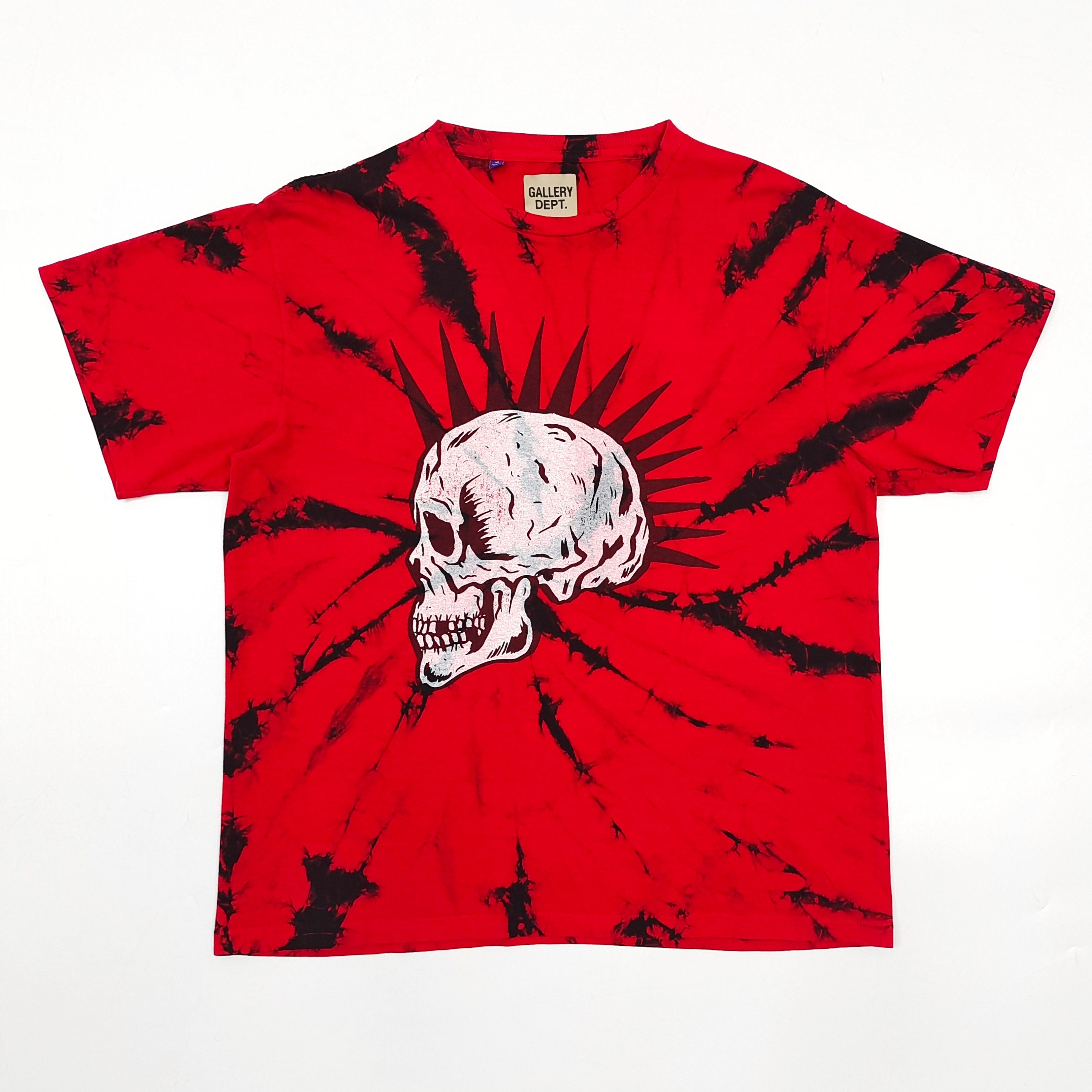 1:1 Punk White Skull Red T-shirt