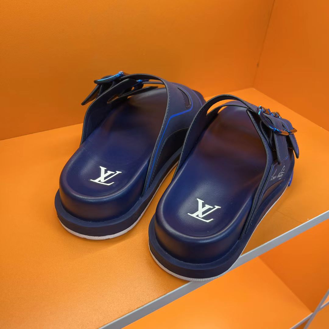 25SS new arrival sandle slides color blue