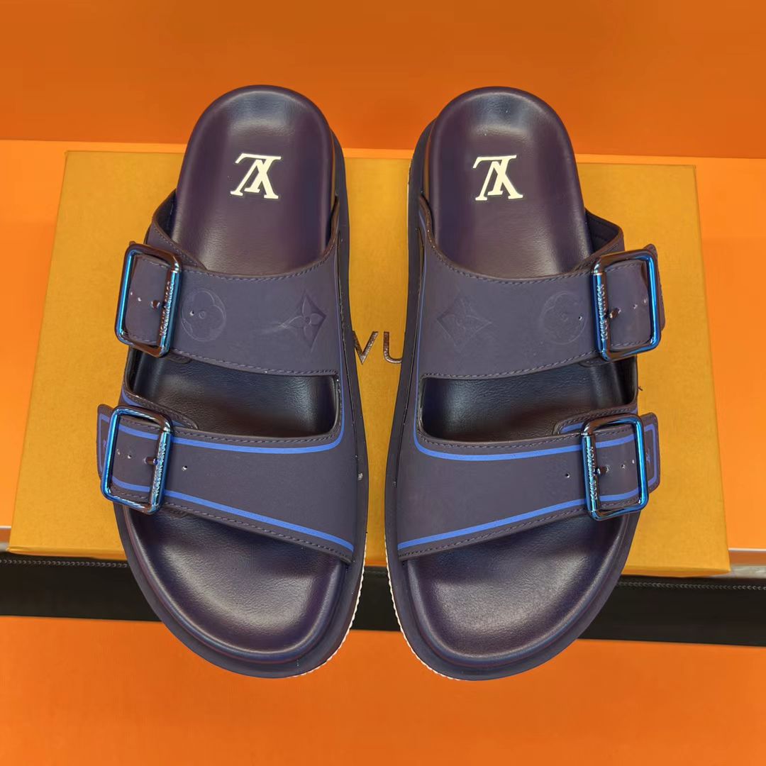 25SS new arrival sandle slides color blue