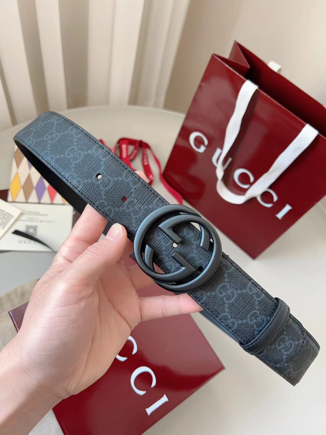 G Classic style design belt black color