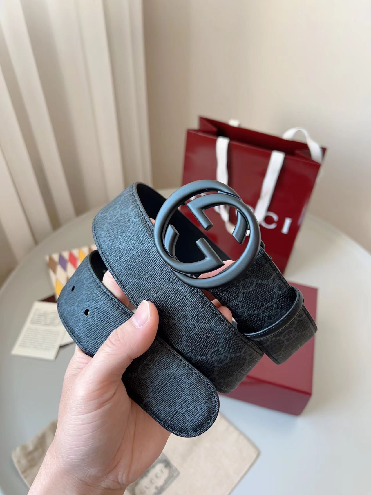 G Classic style design belt black color
