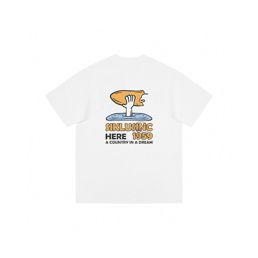 Summer New Style SIKLUSINC1959 Logo Round-neck Short-sleeved T-shirt