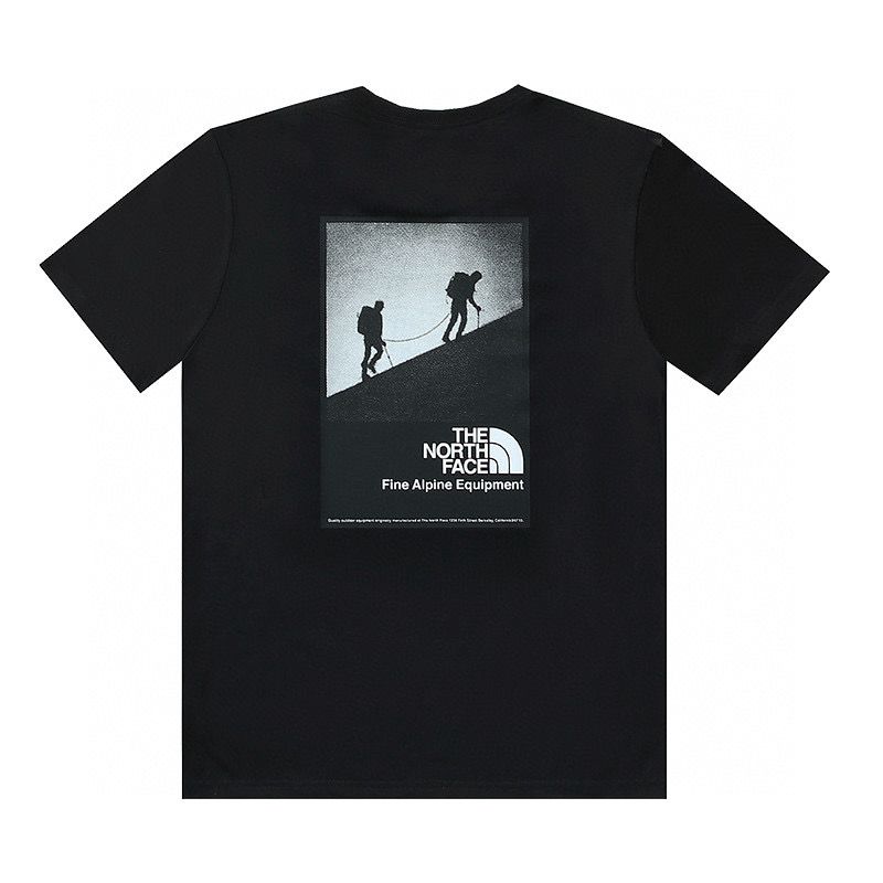 Climbing logo printing cotton tshirt