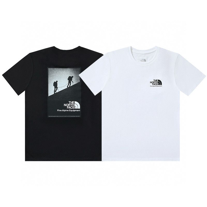 Climbing logo printing cotton tshirt
