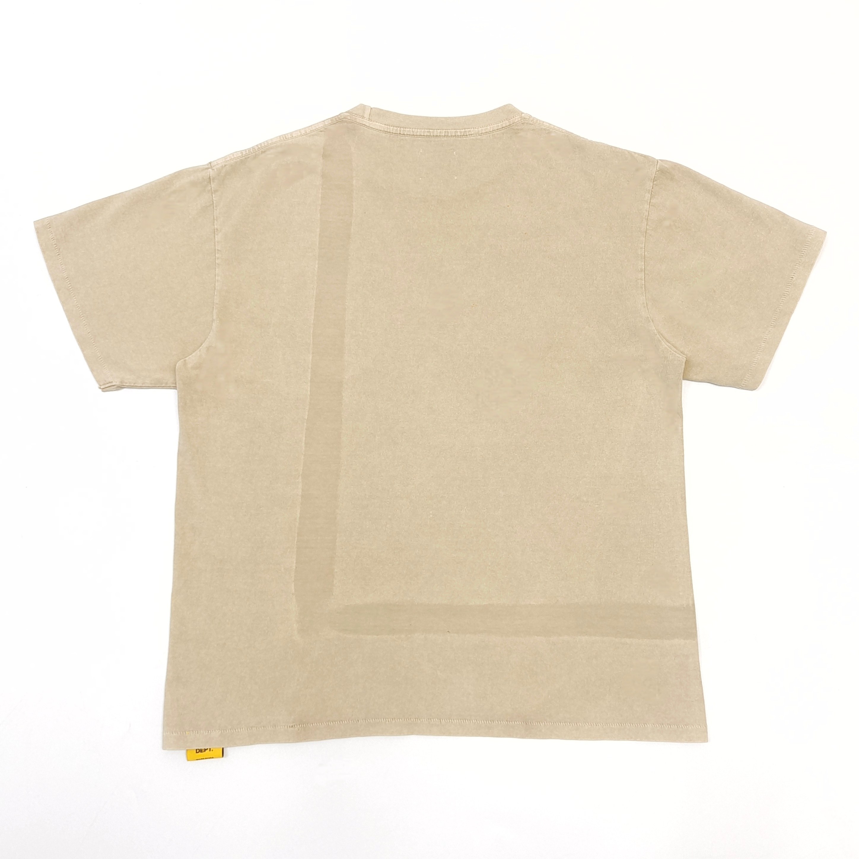 1:1 Khaki hand-painted pocket T-shirt