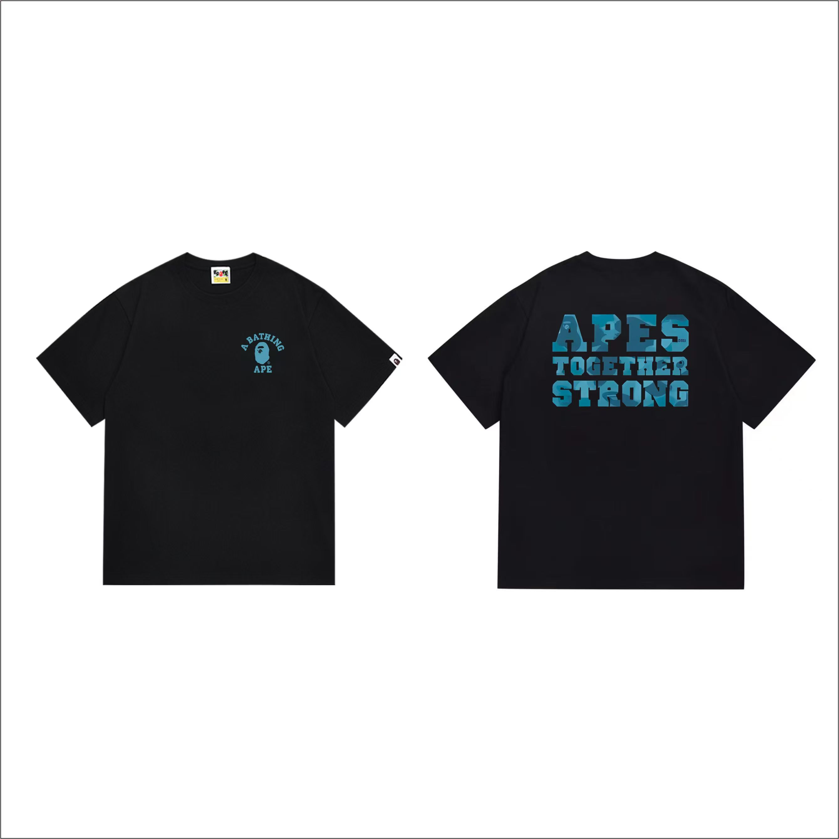 New releasing ble letters cotton tee
