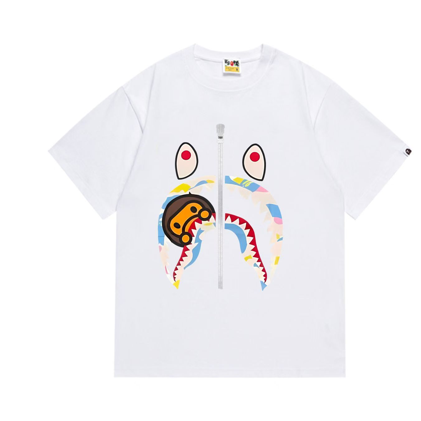New relesaing shark teeth cotton tshirt