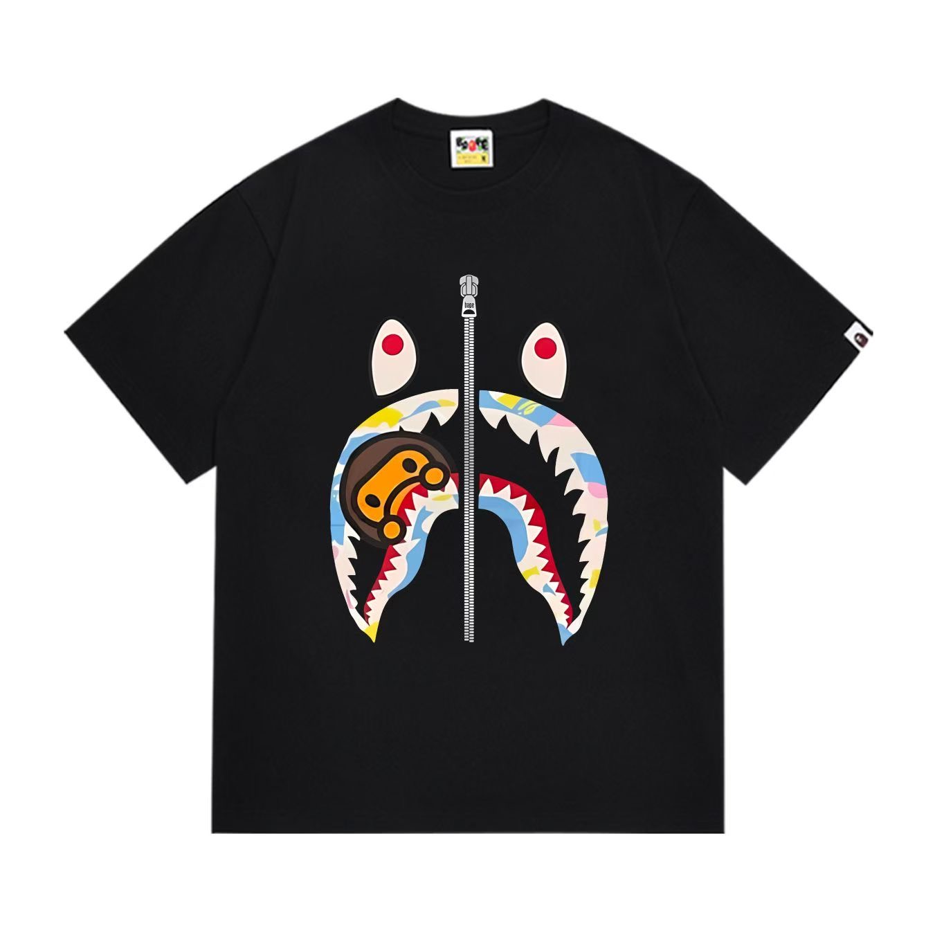 New relesaing shark teeth cotton tshirt