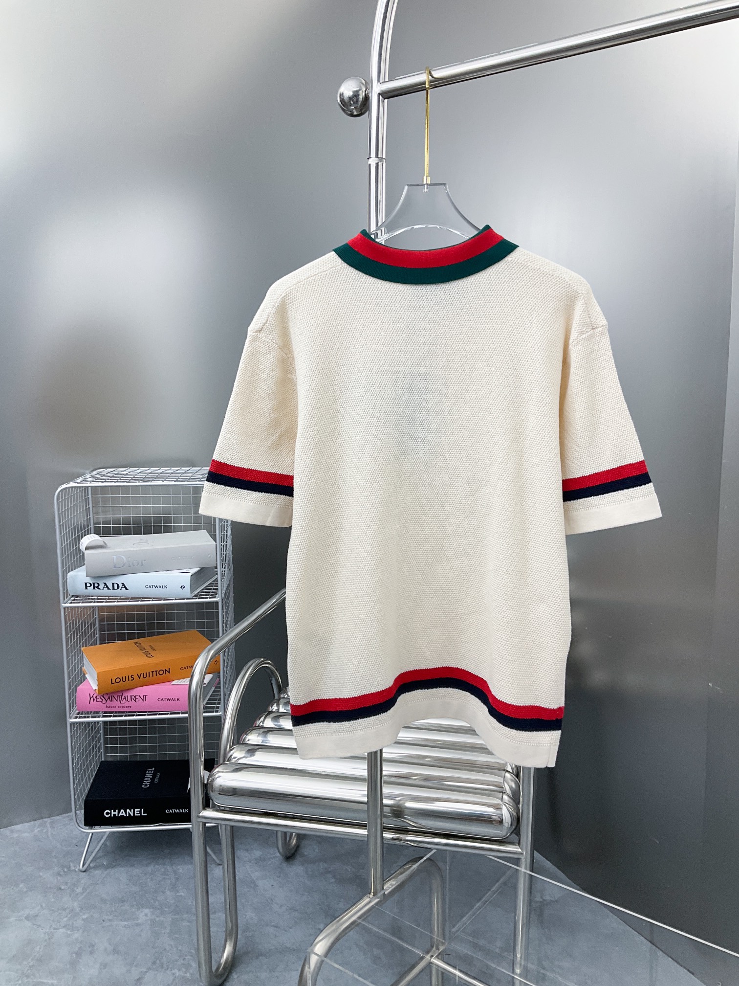 New Double G logo collar polo knit short sleeve