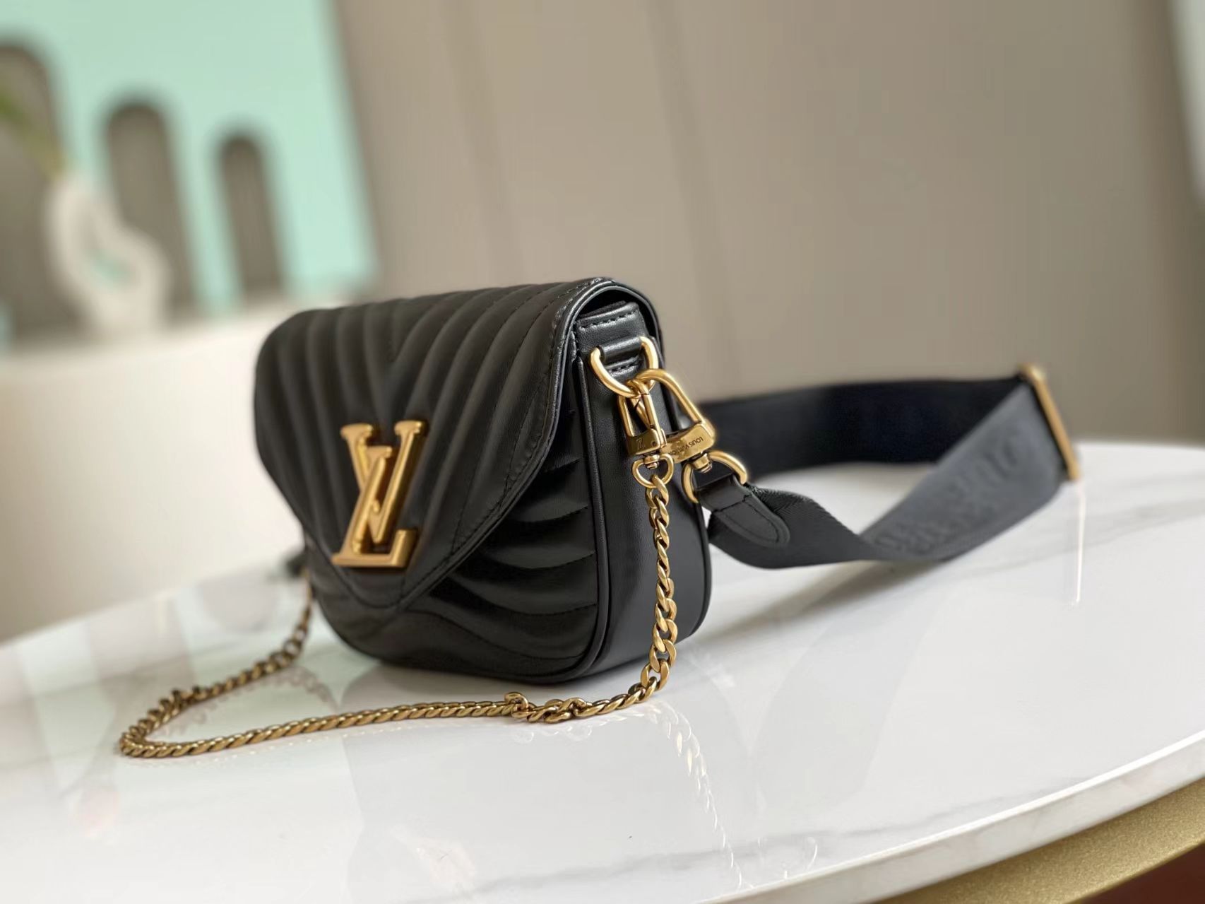 new arrival black wave bag