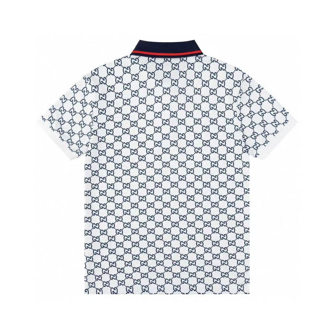 1:1 Classic full logo white polo shirt
