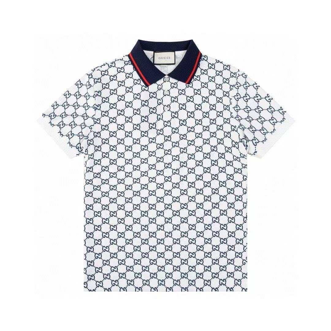 1:1 Classic full logo white polo shirt