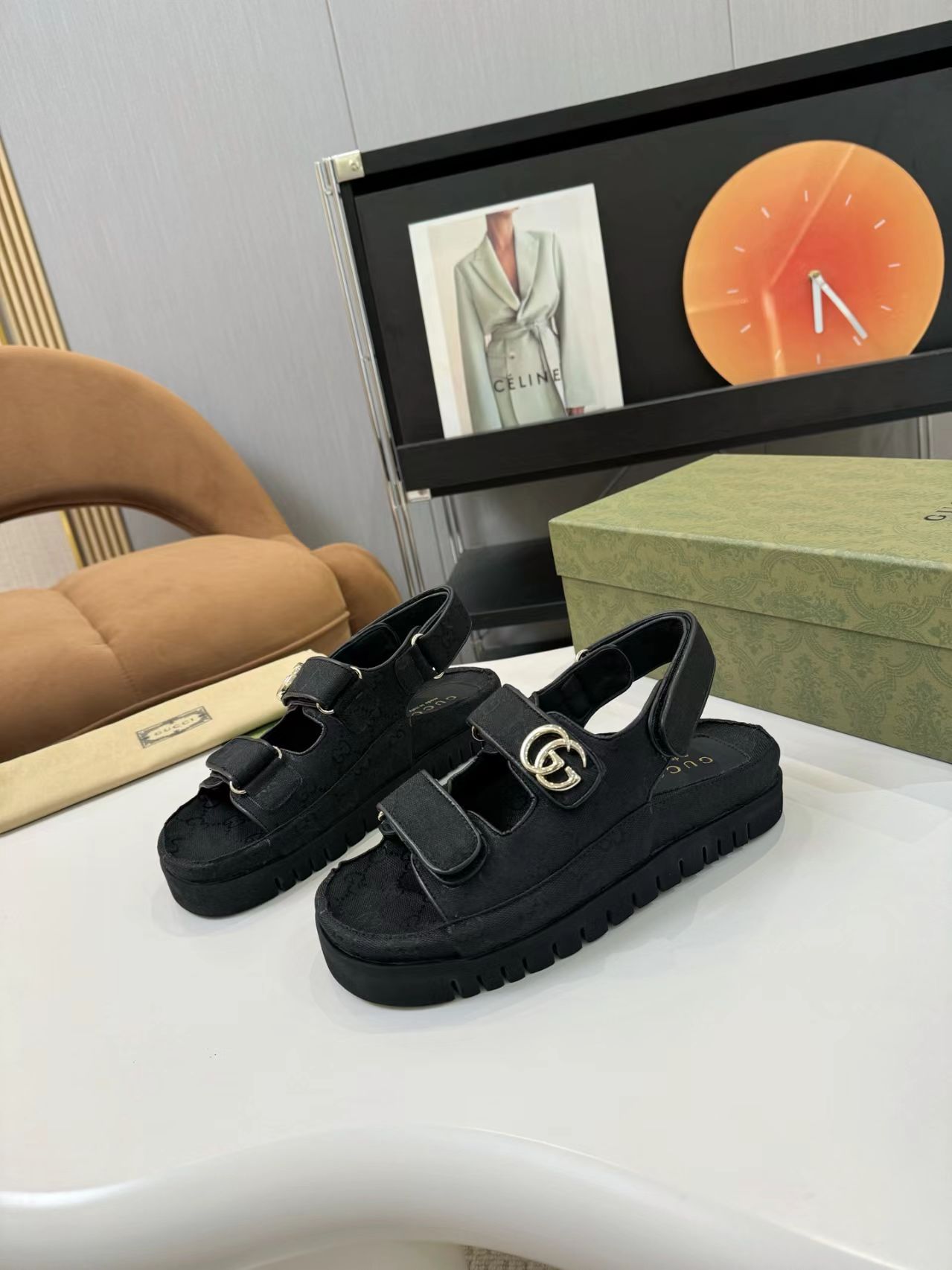 New arrival full logo black slide