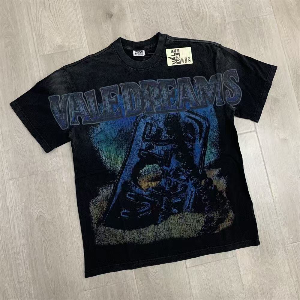 New released washing black tshirt