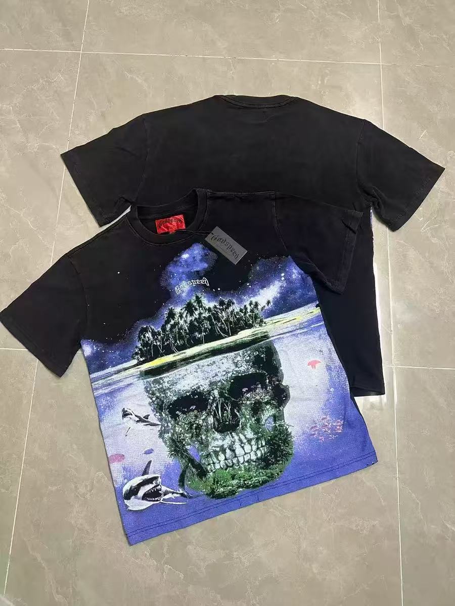 New released washing black tshirt