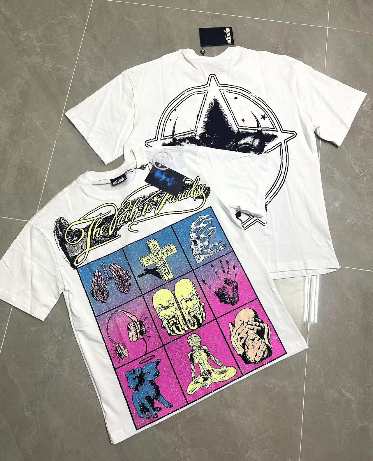 New arrivel cotton tee white and pink