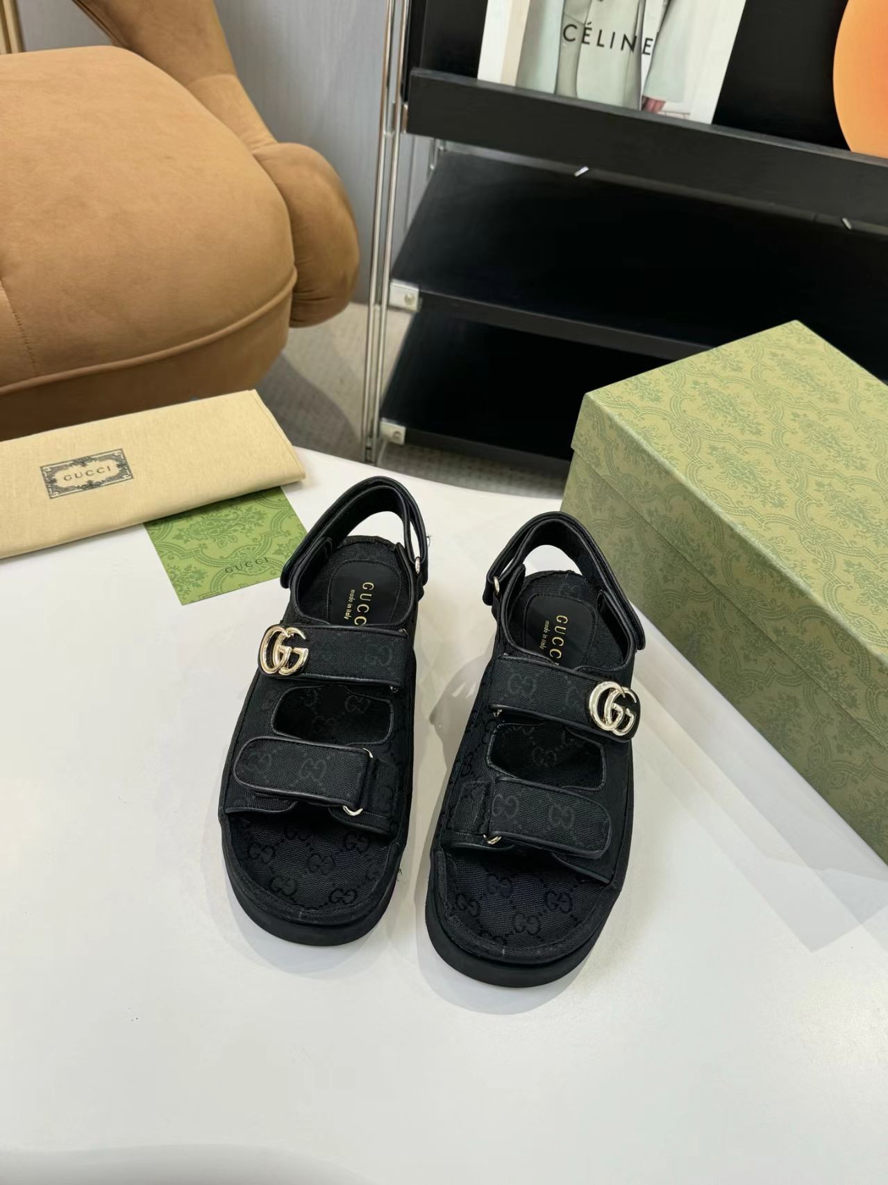 New arrival full logo black slide